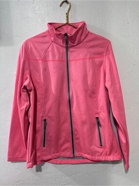 New Balance Women’s Pink Full Zip Athletic Jacket Size L Running Workout